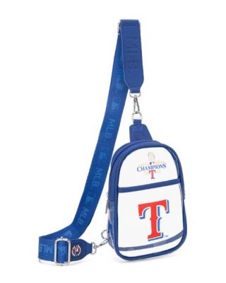 MLB-TB30-001 BL MLB Texas Rangers Clear Mini Sling Stadium Bag