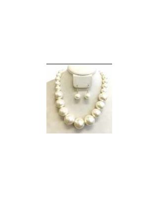 NPY095G CR PEARL NECKLACE SET