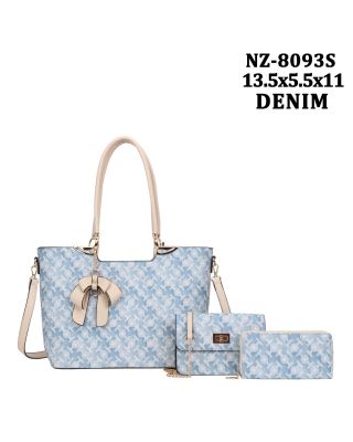 NZ-8093S BL DESINER BAG 3PC SETS