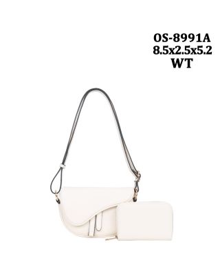 OS-8991A WT CROSSBODY BAG WITH WALLET