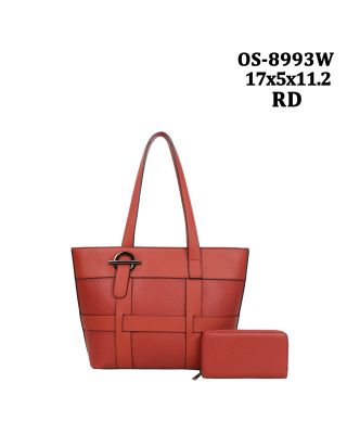 OS-8993W RD HOBO BUCKLE BAG WITH WALLET
