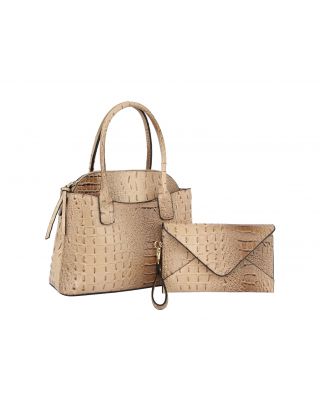 QF-0050 RD CROCO LEATHER 2PC SETS