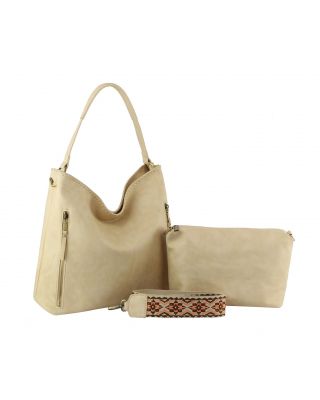 SFM-0078 BG 2PC HOBO BAGS