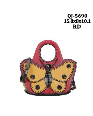 QJ-5690 RD DESIGNER BUTTERFLY BAG