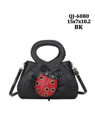 QJ-6080 BK SATCHEL LADYBUG BAG