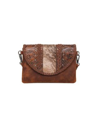 RLC-L157 CF  Montana West Real Leather Tooled Collection Crossbody/Wristlet