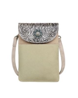 RLP-2003 TN Montana West Floral Tooled Genuine Leather Belt Loop Phone Holster Pouch/Multi-function Crossbody