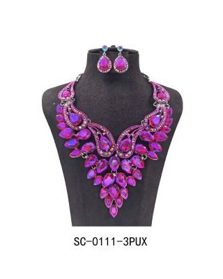 SC-0111-3PUX CASTINGNECKLACE SET