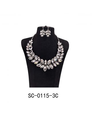 SC-0115-3C SL/ CL NECKLACE SET 