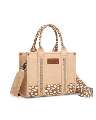 SP-WG102-8120SDEER-TN Wrangler Deer Print Concealed Carry Tote/Crossbody
