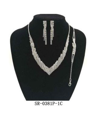 SR-0381P-1C POST NECKLACE SET