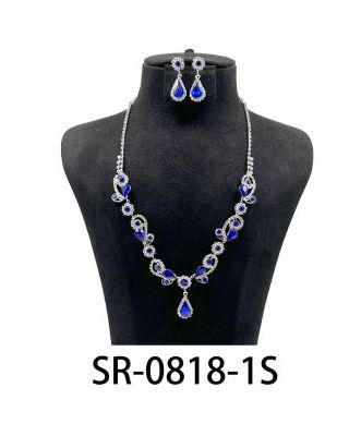 SR-0818-1S RHINESTONE NECKLACE SET