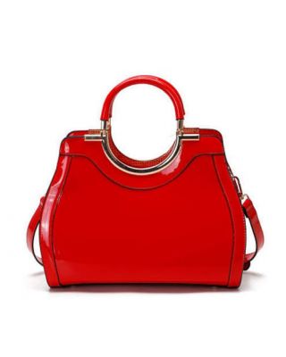 T2011 RD PATTERN LEATHER BAG