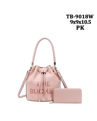 TB-9018W PK DRAW STERING BAG WITH WALLET