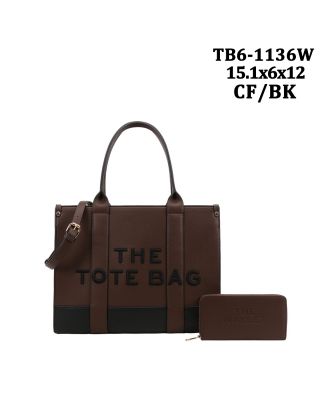 TB6-1136W CF/BK THE TOTE BAG