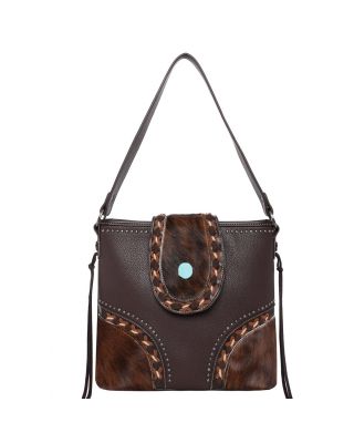 TR122G-918 CF Trinity Ranch Hair-On Cowhide Collection Concealed Handgun Hobo