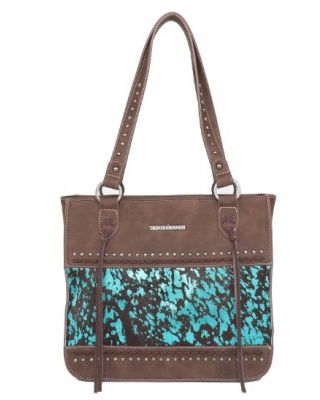 TR137G-8260 CF Trinity Ranch Hair On Cowhide Collection Concealed Carry Tote