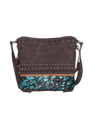 TR142-8360 CF  Trinity Ranch Hair-On Cowhide Collection Concealed Carry Crossbody Bag