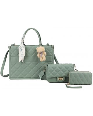 DA22550-T3 TQ HANDBAG AND CROSSBODY WITH WALLET