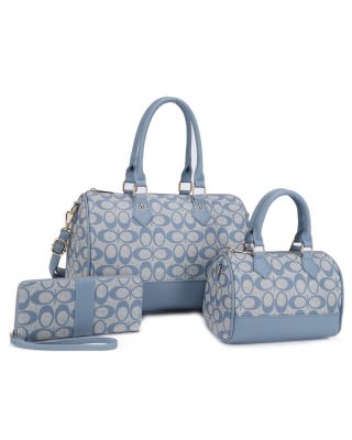 UM-31483 SET BL MONO GLAM 2 PURSE WITH WALLET