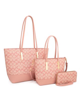 US-31292SET PK MONOGLANM 3PC DESIGNER BAG