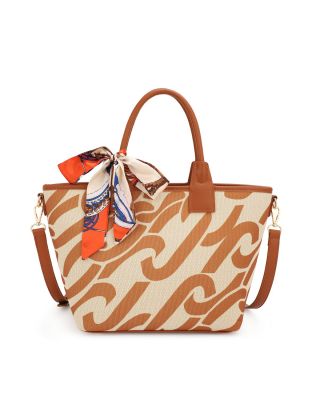 US-5335 BR/BR  DESIGNER TOTE BAG