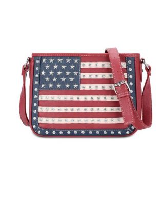 US04G-8287 RD Montana West American Pride Concealed Carry Crossbody