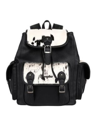 WG12-9110 BLK Wrangler Hair-on Cowhide Backpack 