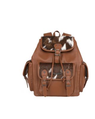 WG12-9110 BR Wrangler Hair-on Cowhide Backpack 