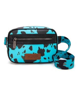 WG133-194 TQ Wrangler Cow Print Belt-Bag