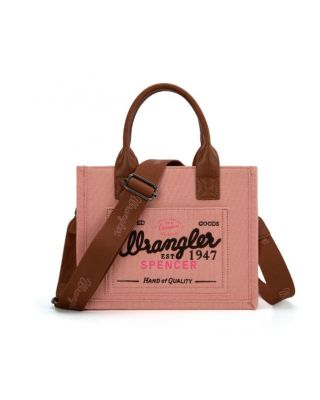 WG136-8120S PK Vintage Wrangler Canvas Tote//Crossbody