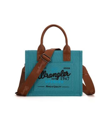 WG136-8120S TQ Vintage Wrangler Canvas Tote//Crossbody