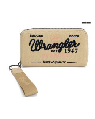 WG136-W006 TN Vintage Wrangler Canvas Zip Wristlet