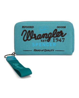 WG136-W006 TQ Vintage Wrangler Canvas Zip Wristlet