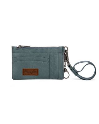 WG137-W009 JN Wrangler Solid Color Key Chain Wristlet Card Wallet