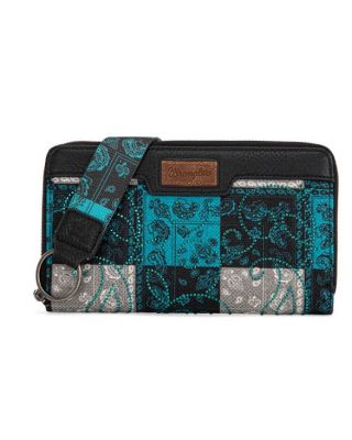 WG138-W006 TQ Wrangler Bandana Paisley Print Wallet 