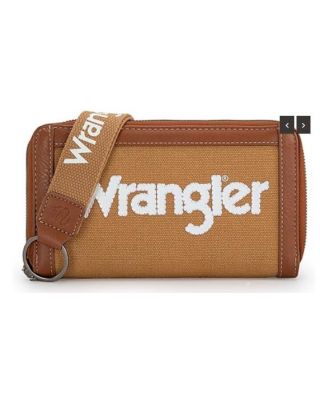 WG142-W006 BR Wrangler Logo Wallet/Wristlet