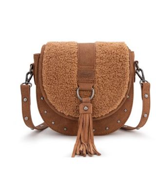 WG160-6010 BR Wrangler Sherpa Saddle Bag Crossbody