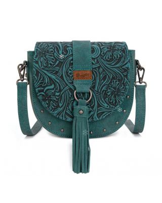 WG160-60113 TQ Wrangler Western Tooled Saddle Bag Crossbody