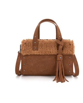 WG160-6011 BR Wrangler Sherpa Tote Crossbody