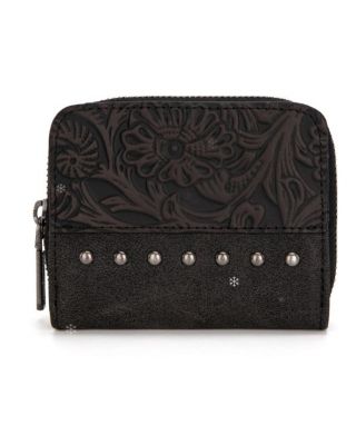 WG160-W0142 BK Wrangler Western Tooled Bi-Fold Wallet