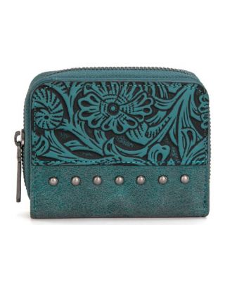 WG160-W0142 TQ Wrangler Western Tooled Bi-Fold Wallet