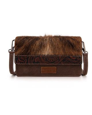 WG169-W030 CF Wrangler Genuine Hair-On Cowhide Wallet/Crossbody