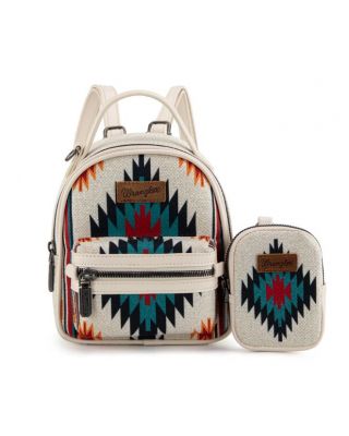 WG174-8600 TN Wrangler Southwestern Knitted Mini Backpack With Coin Pouch