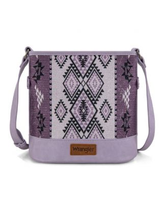 WG213-2003 LLP Wrangler Aztec Distressed Print Dual Sided Print Concealed Carry Crossbody
