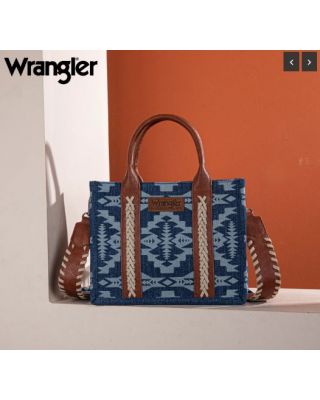 WG2212-8120 JN Wrangler Southwestern Print Small Canvas Tote/Crossbody