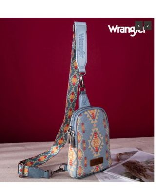 WG2205-210 JN Wrangler Aztec Print Crossbody Sling Chest Bag