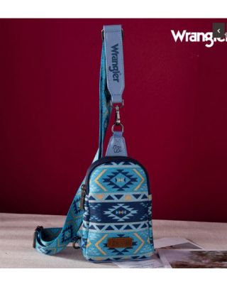 WG2205-210 NY Wrangler Aztec Print Crossbody Sling Chest Bag