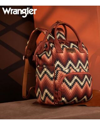 WG2211-9110 BR Wrangler Aztec Printed Callie Backpack