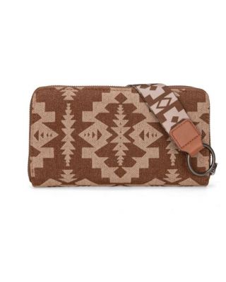 WG2212-W006 BR Wrangler Southwestern Art Print Wallet 